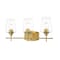 Z-Lite Joliet 3 Light Vanity, Olde Brass & Clear 473-3V-OBR - alternate 8